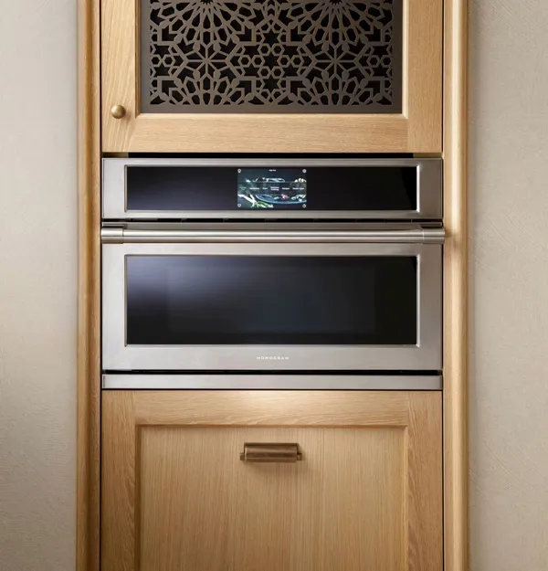 The Monogram ZSB9132VSS ovenn in a kitche